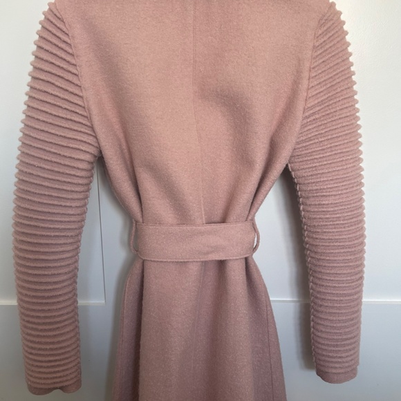 Sentaler Wrap Coat w Ribbed Sleeves - Picture 6 of 6